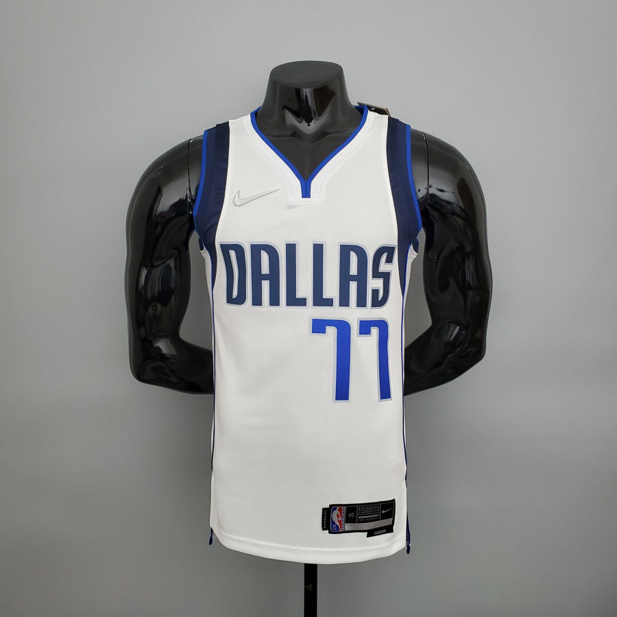 75th Anniversary Doncic#77 Lone Ranger White NBA Jersey S-XXL