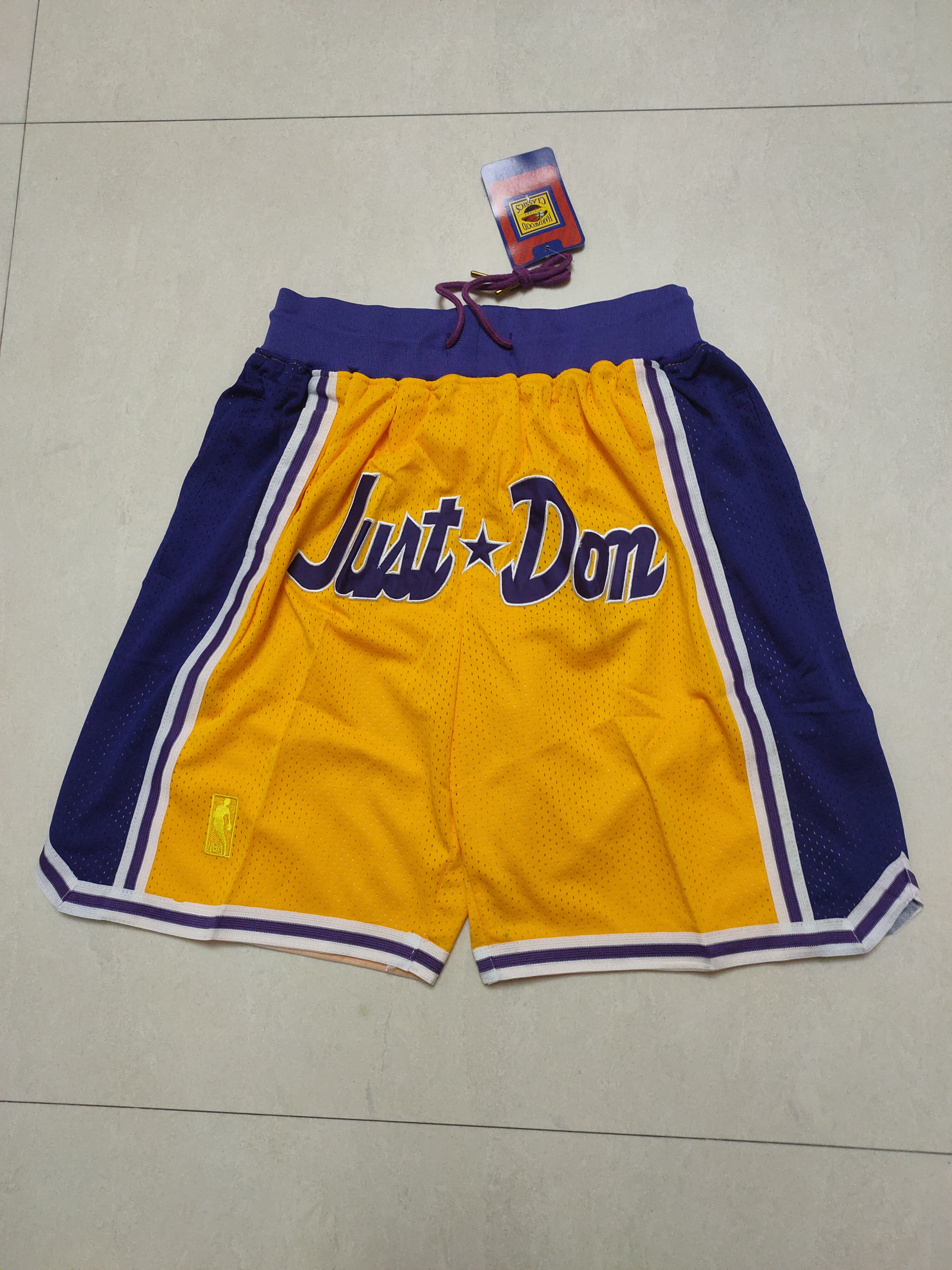 Lakers Pocket Shorts Embroidery
