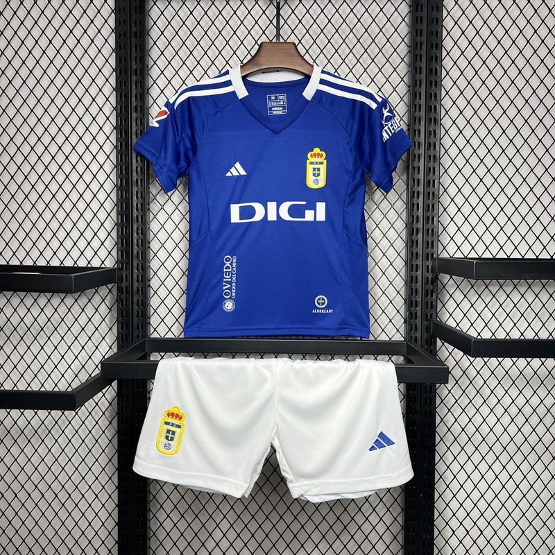 24-25 Real Oviedo Home Kids Soccer Jerseys Yupoo