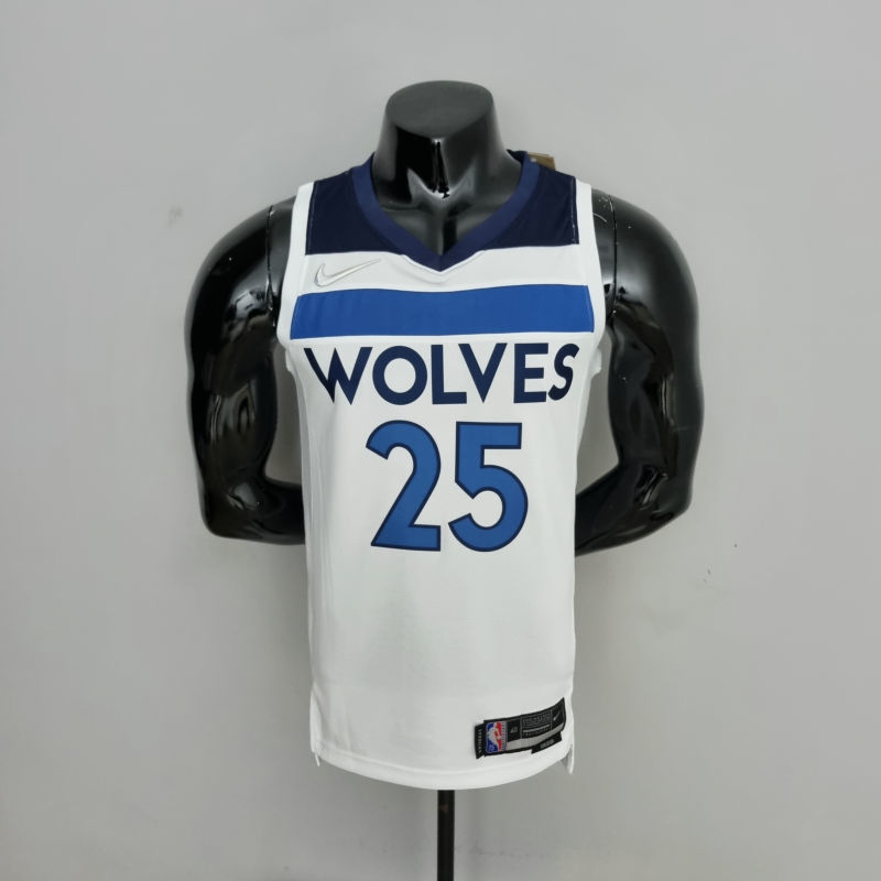 75th Anniversary Minnesota Timberwolves Rose #25 Royal White NBA Jersey S-XXL