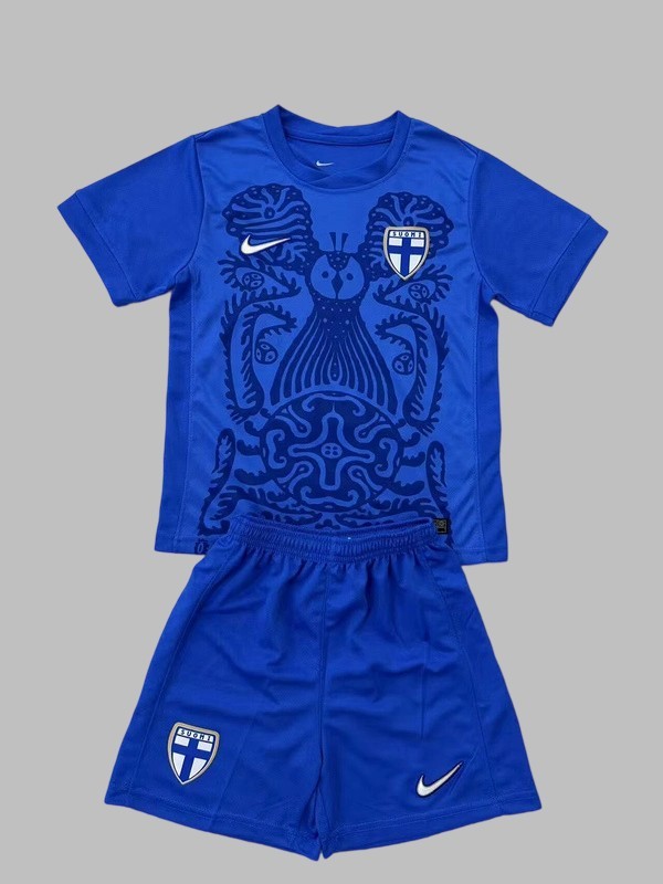 25-26 Finland Home Kids Cheap Soccer Jerseys Yupoo