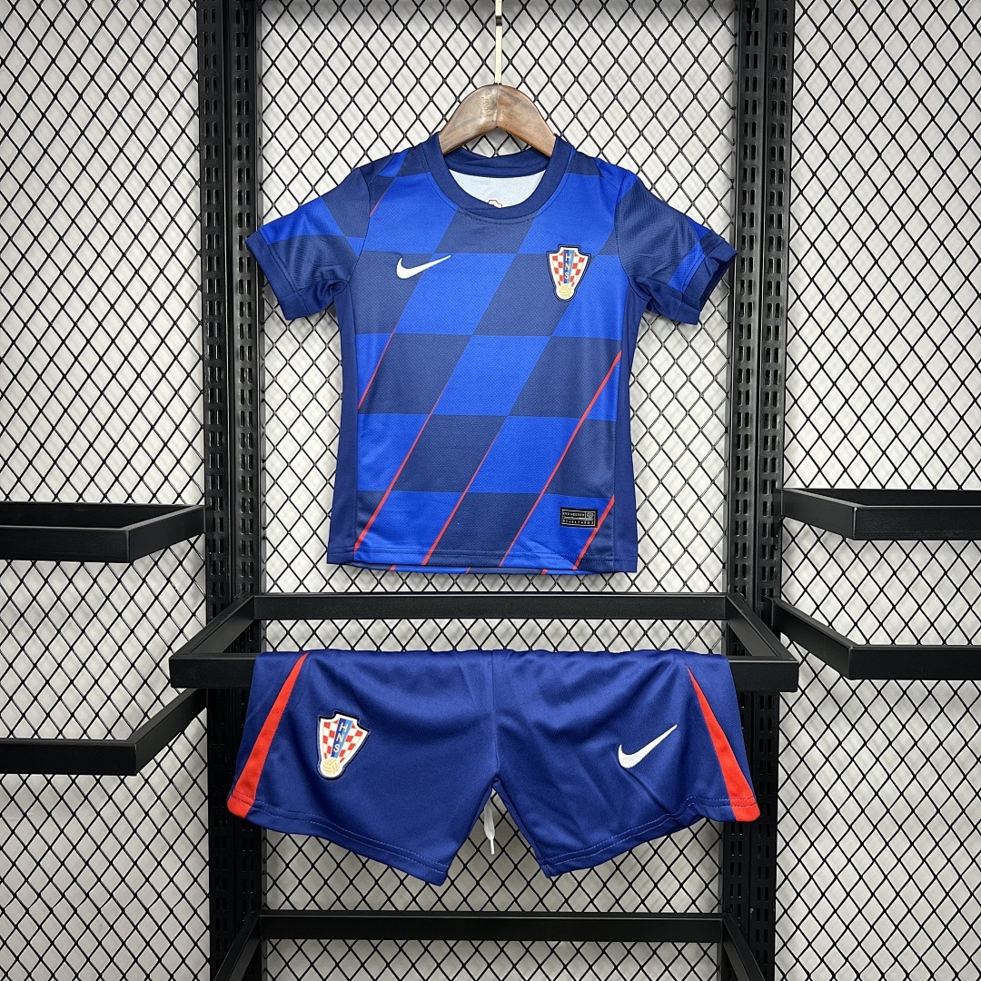 Croatia 2024/25 Euro Away Kids Kit