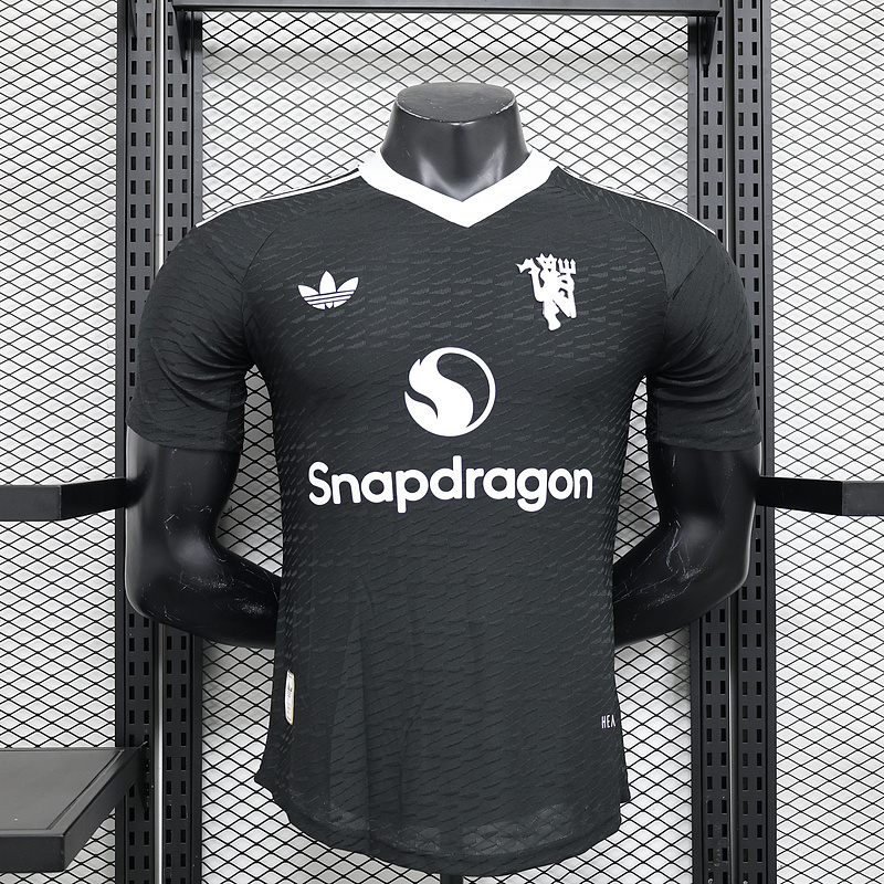 24-25 M-anchester U-nited Goalkeeper Black Player Version Soccer Jerseys Yupoo