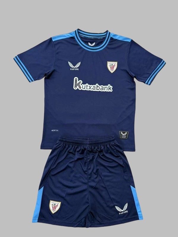 25-26 Athletic Bilbao Away Kids Cheap Soccer Jerseys Yupoo