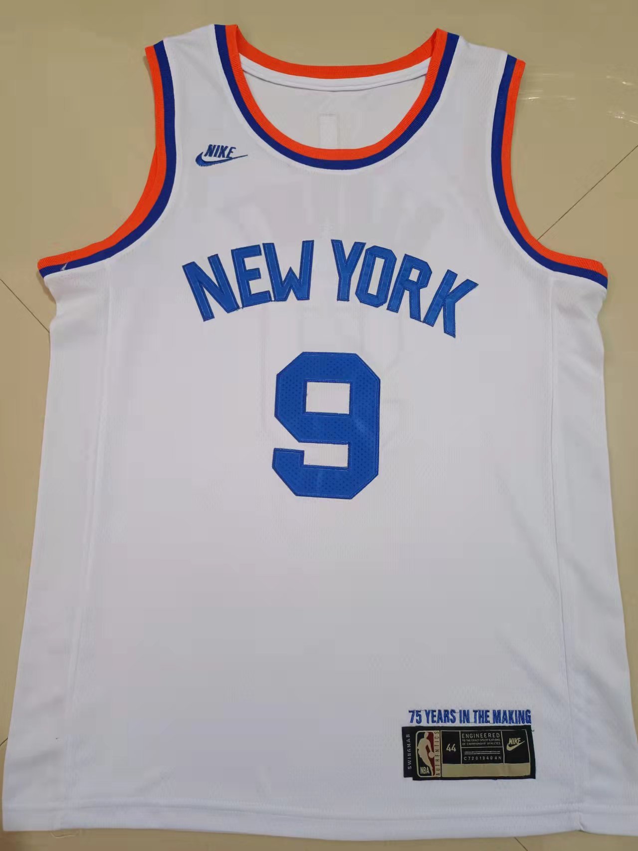 Knicks #9 75th Anniversary Embroidery