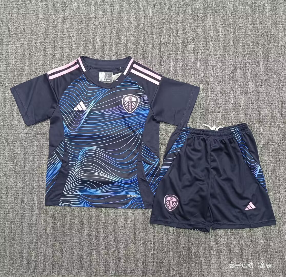 24-25 Leeds United Third Kids Soccer Jerseys Yupoo