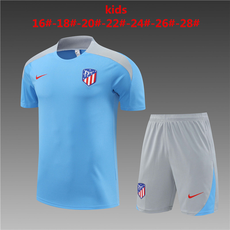 24/25 Atletico Madrid Training Kids Soccer Jerseys Yupoo