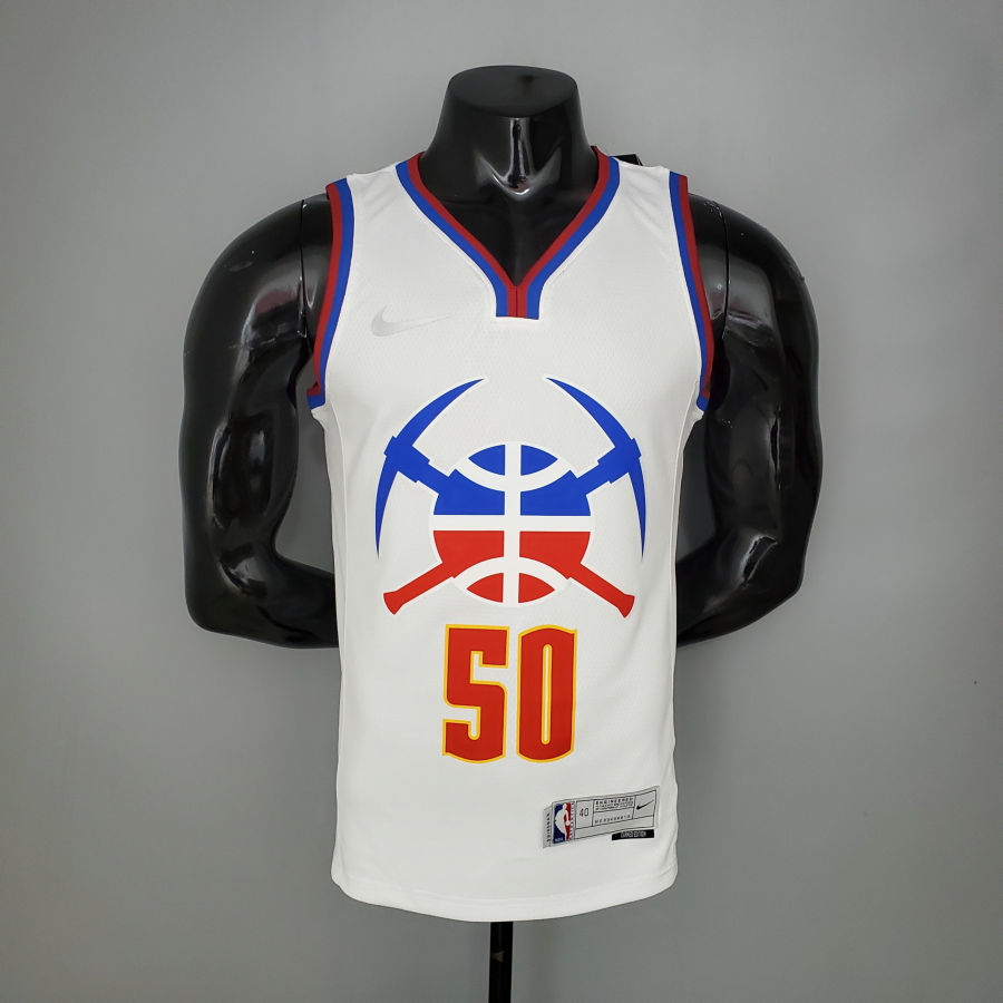 2021 GORDON#50 Nuggets Bonus Edition White NBA Jersey S-XXL