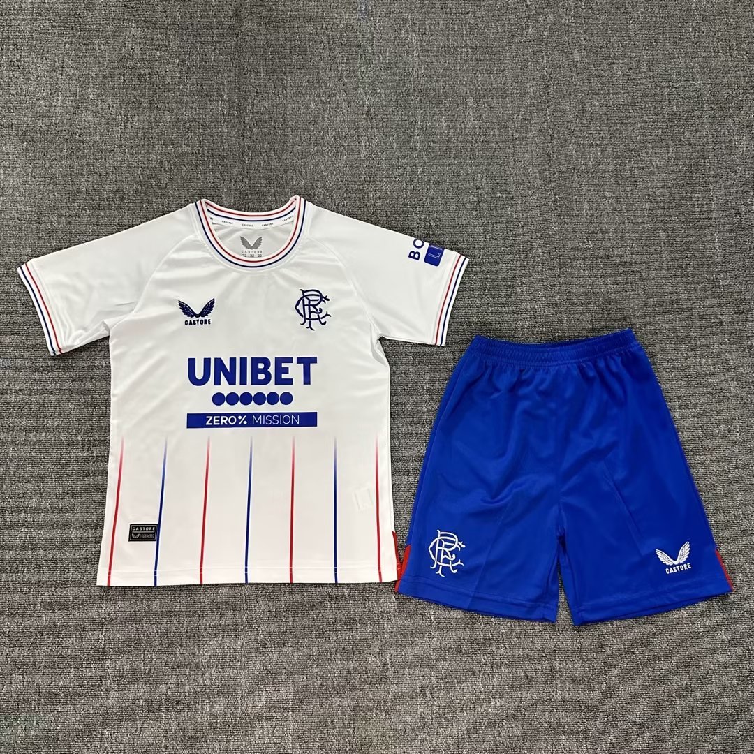 23-24 Rangers Away Kids Soccer Jerseys Yupoo