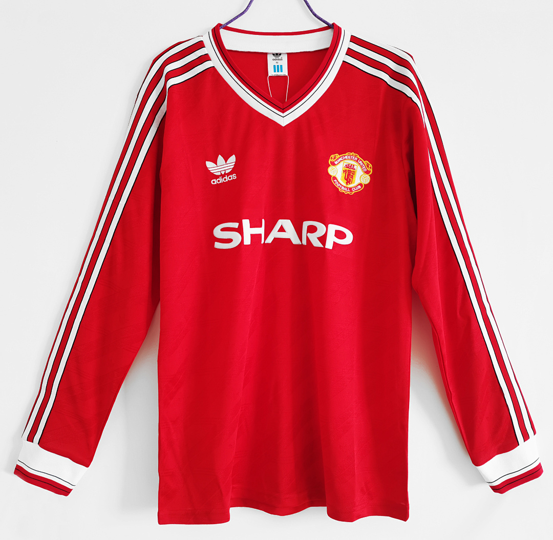 Retro: 1986 M-u home long sleeve S-2XL