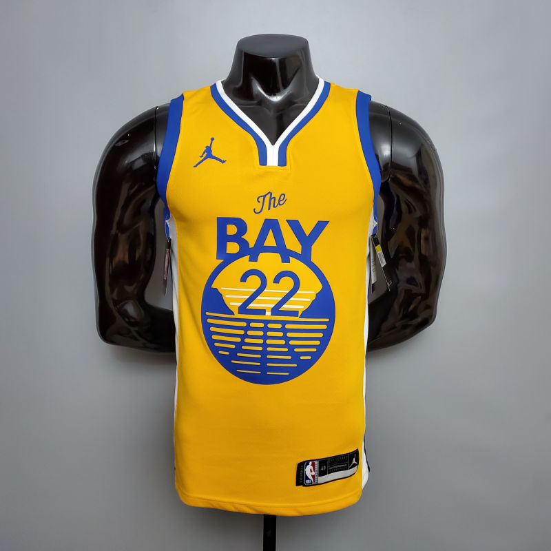 new  WIGGINS#22 Golden State Warriors yellow NBA jersey S-XXL