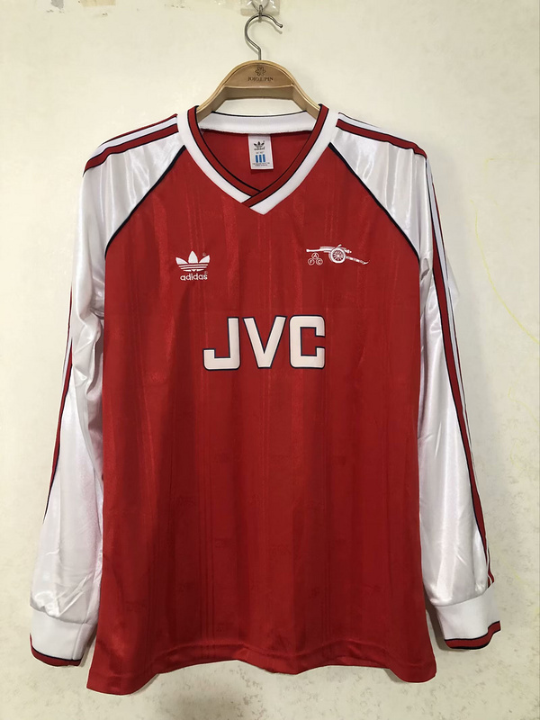 88-90 Arsenal Home Long Sleeves Soccer Jerseys Yupoo