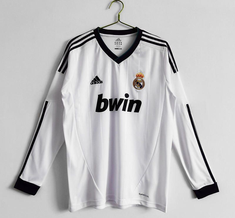 21-22 Real Madrid Home Retro Long Sleeve Soccer Jerseys Yupoo