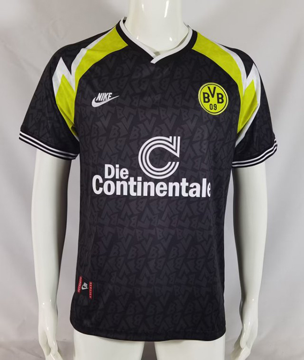 95-96 Dortmund Away Retro Black Soccer Jerseys Yupoo