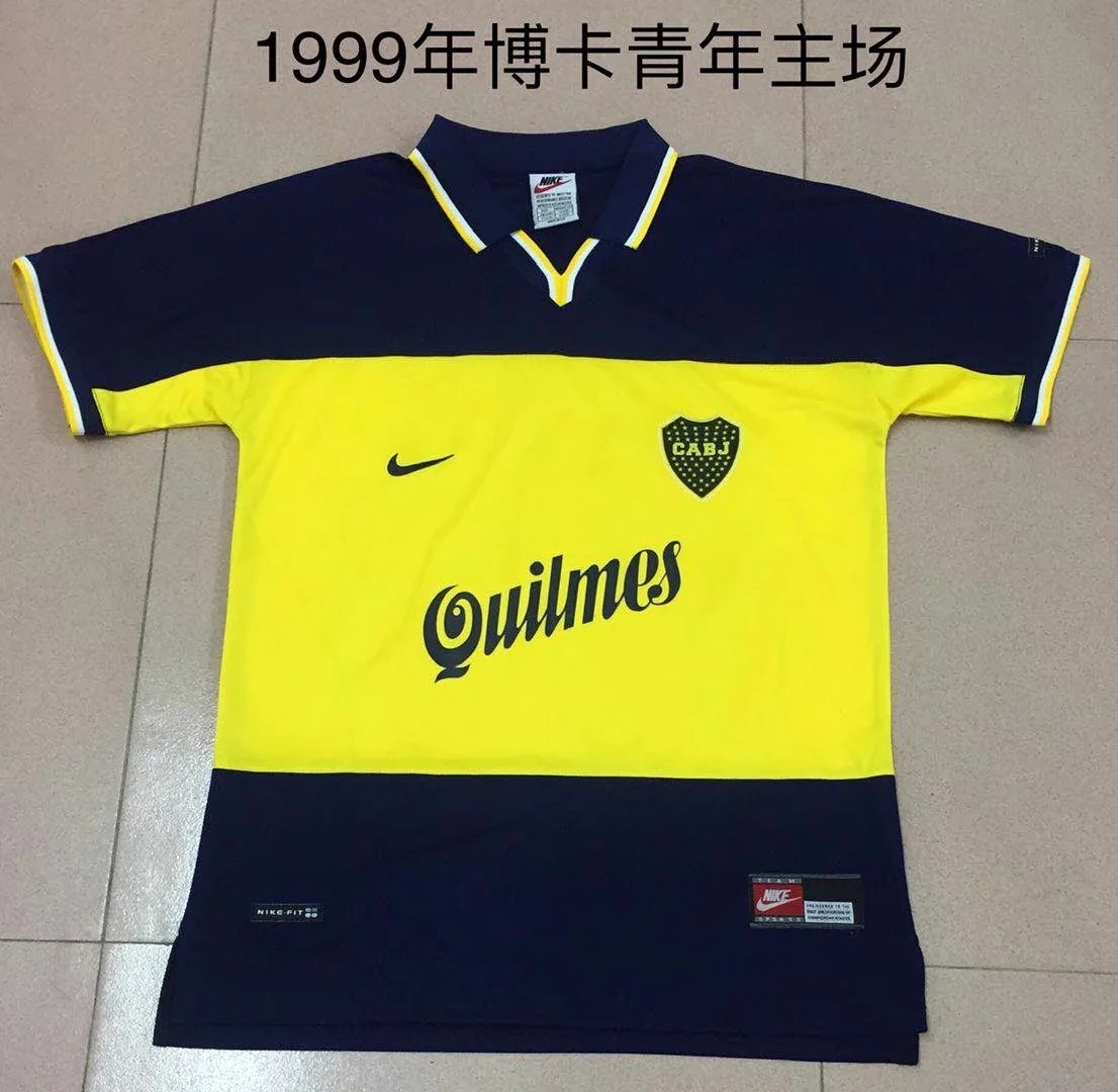 1990 Boca Junior Home Retro Soccer Jerseys Yupoo