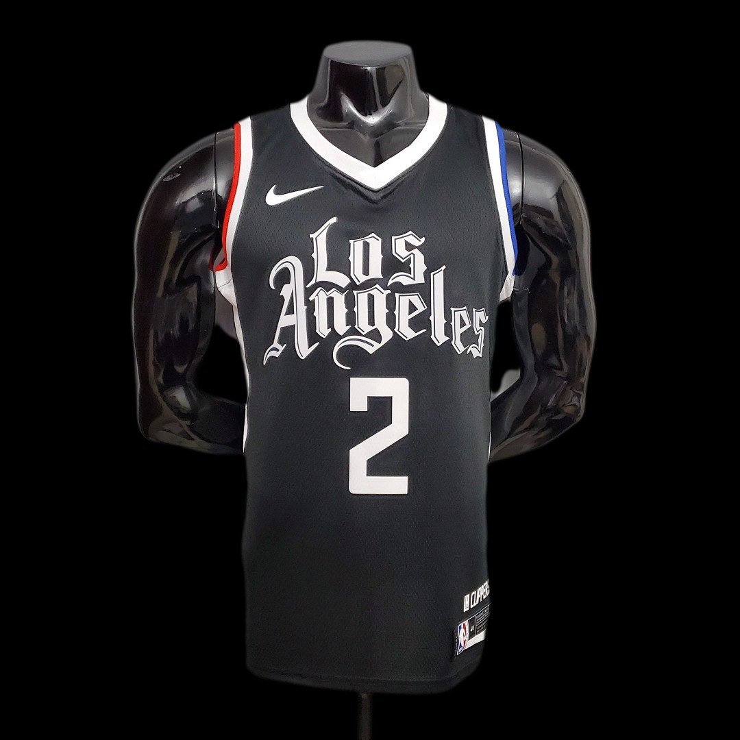 New LEONAR0#2 Los Angeles Clippers Black NBA jersey Size:S-XXL