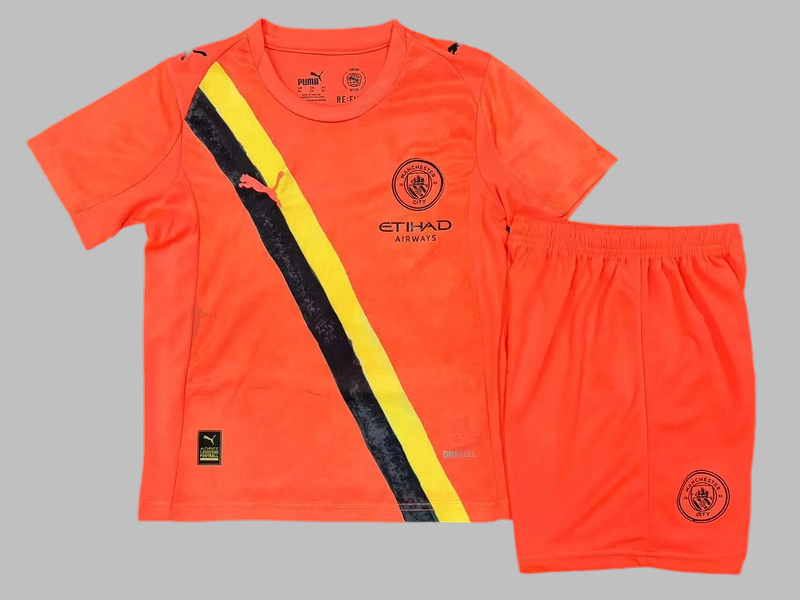 25-26 Manchester City Goalkeeper Kids Cheap Soccer Jerseys Yupoo