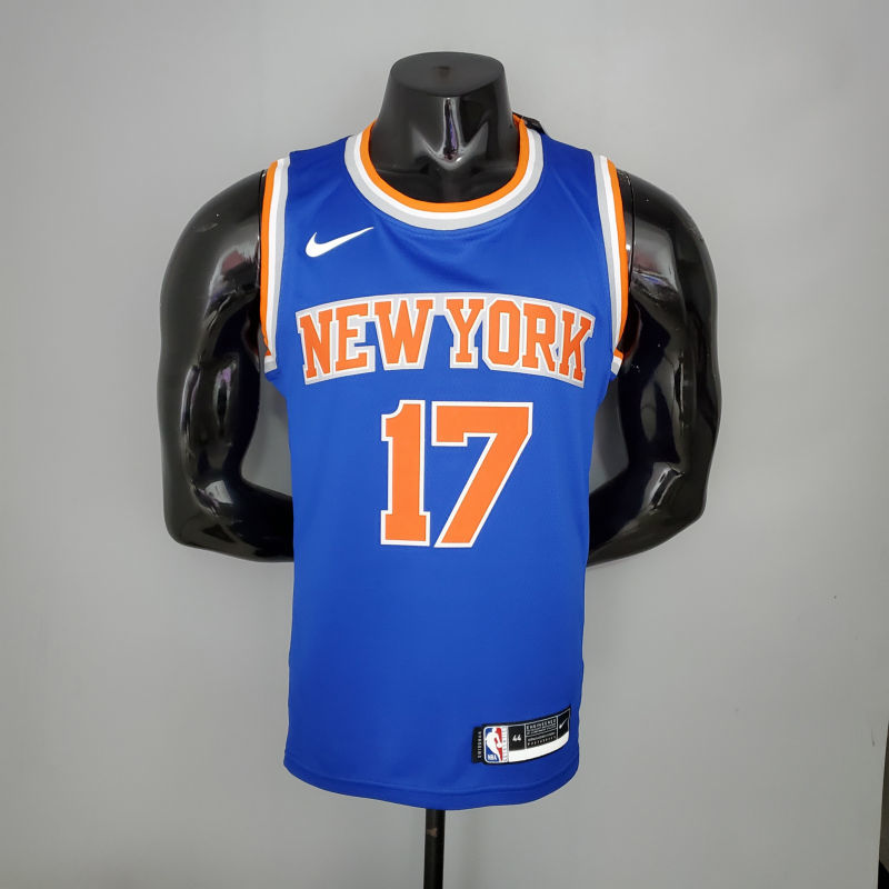 2021 LIN#17 Knicks Blue NBA Jersey S-XXL