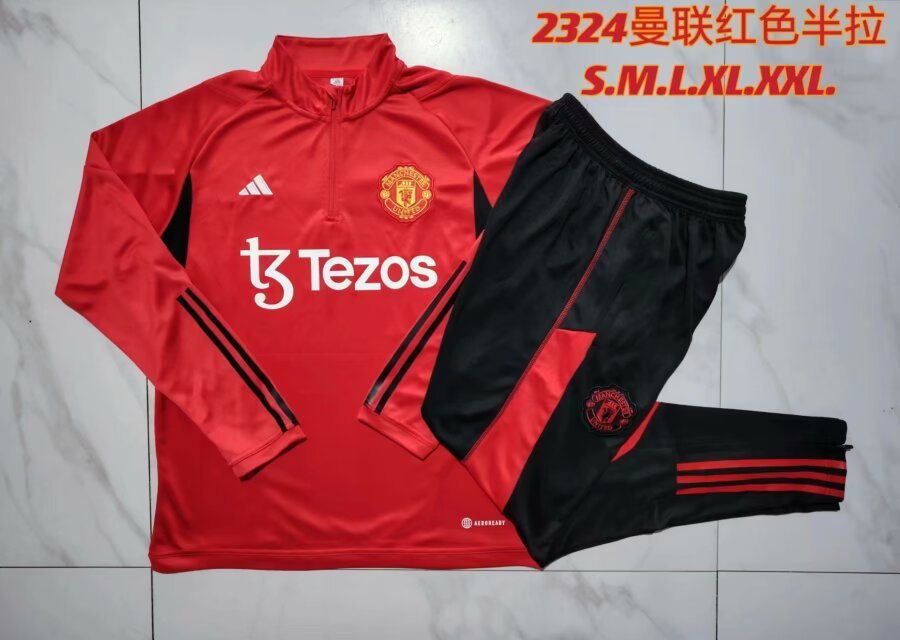 23-24 M-anchester U-nited Long Sleeve Training Suit Yupoo