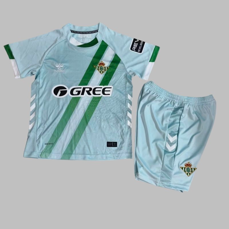 25-26 Real Betis Away Kids Cheap Soccer Jerseys Yupoo