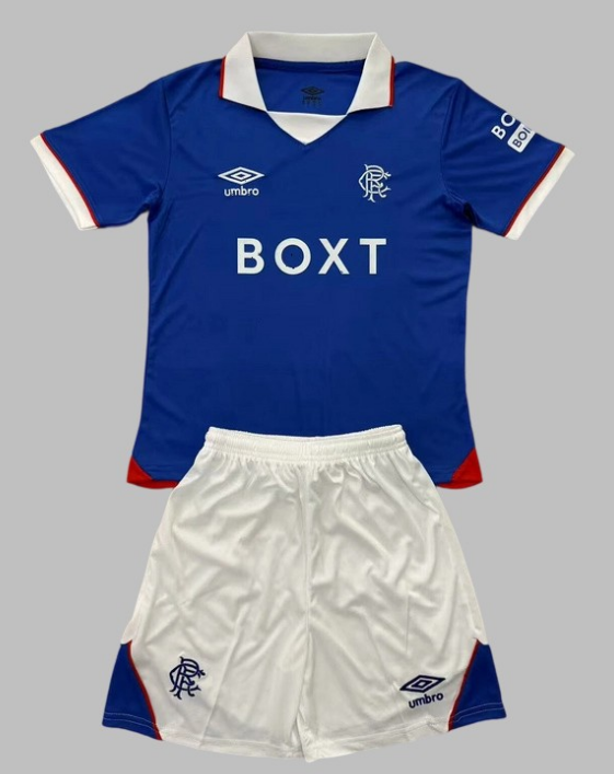 25-26 Rangers Home Kids Cheap Soccer Jerseys Yupoo