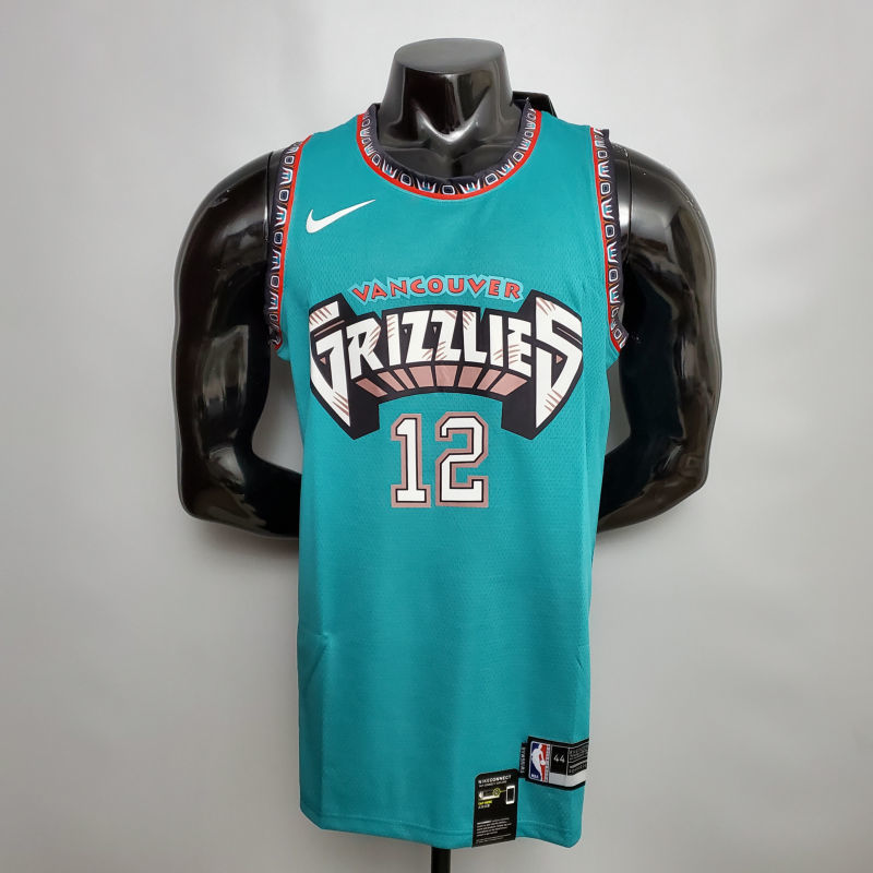 Morant #12 Memphis Grizzlies green NBA jersey Size XS-XXL