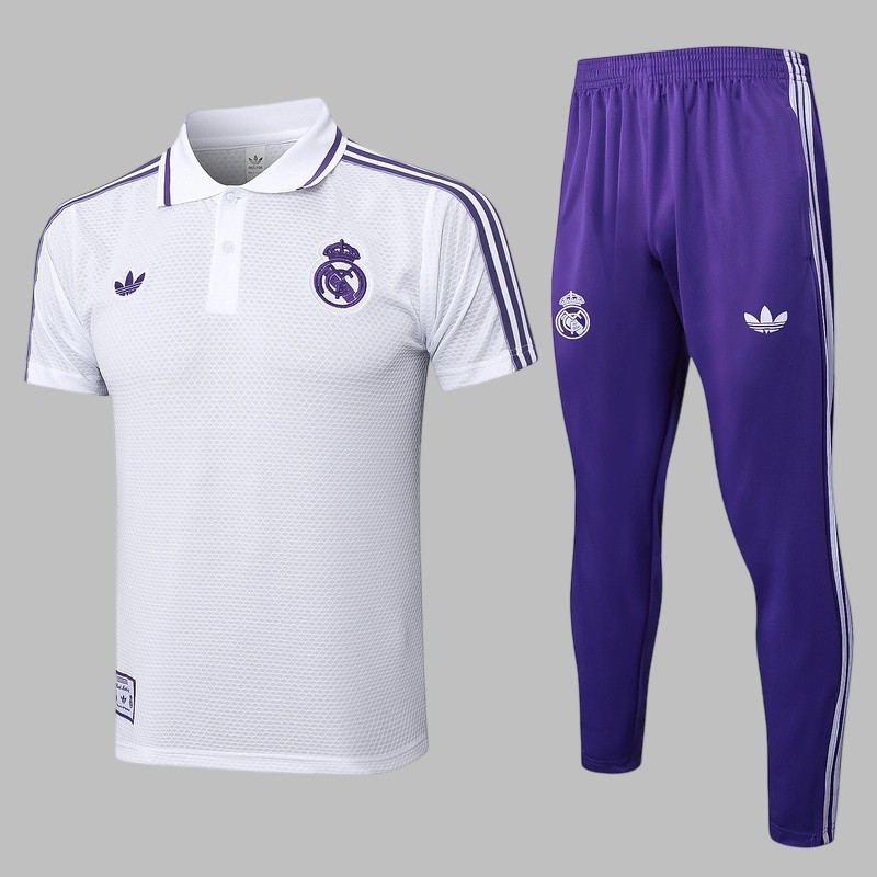 25-26 Real Madrid Polo Training Soccer Suit Yupoo