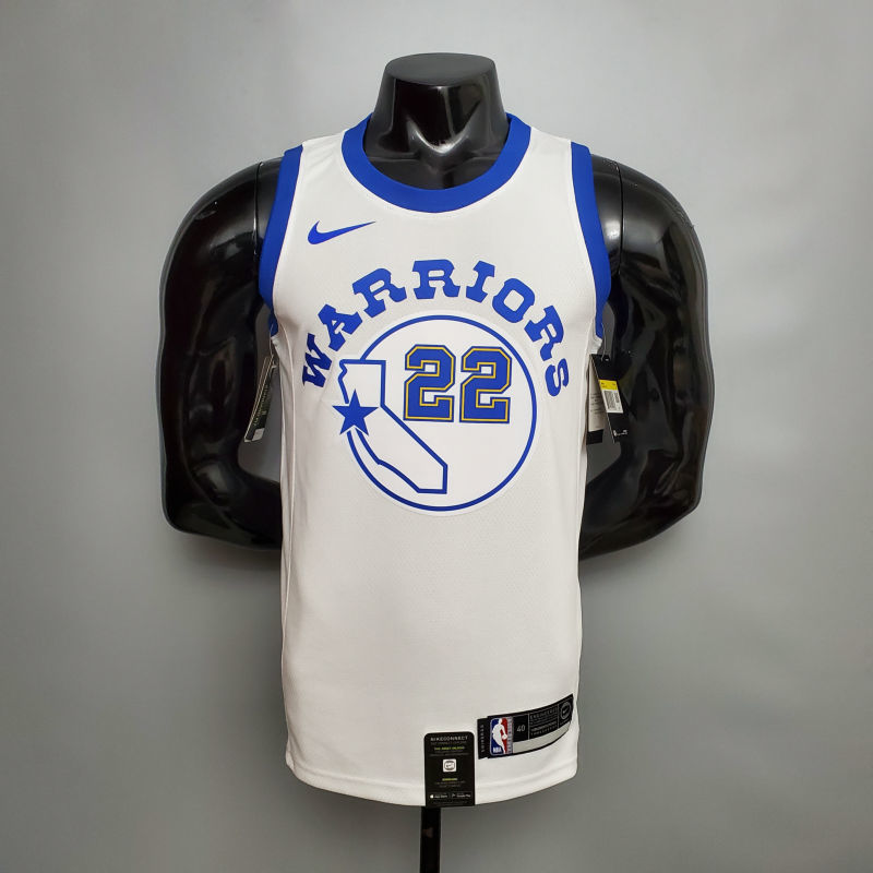 Retro version WIGGINS#22 Golden State Warriors white NBA jersey S-XXL