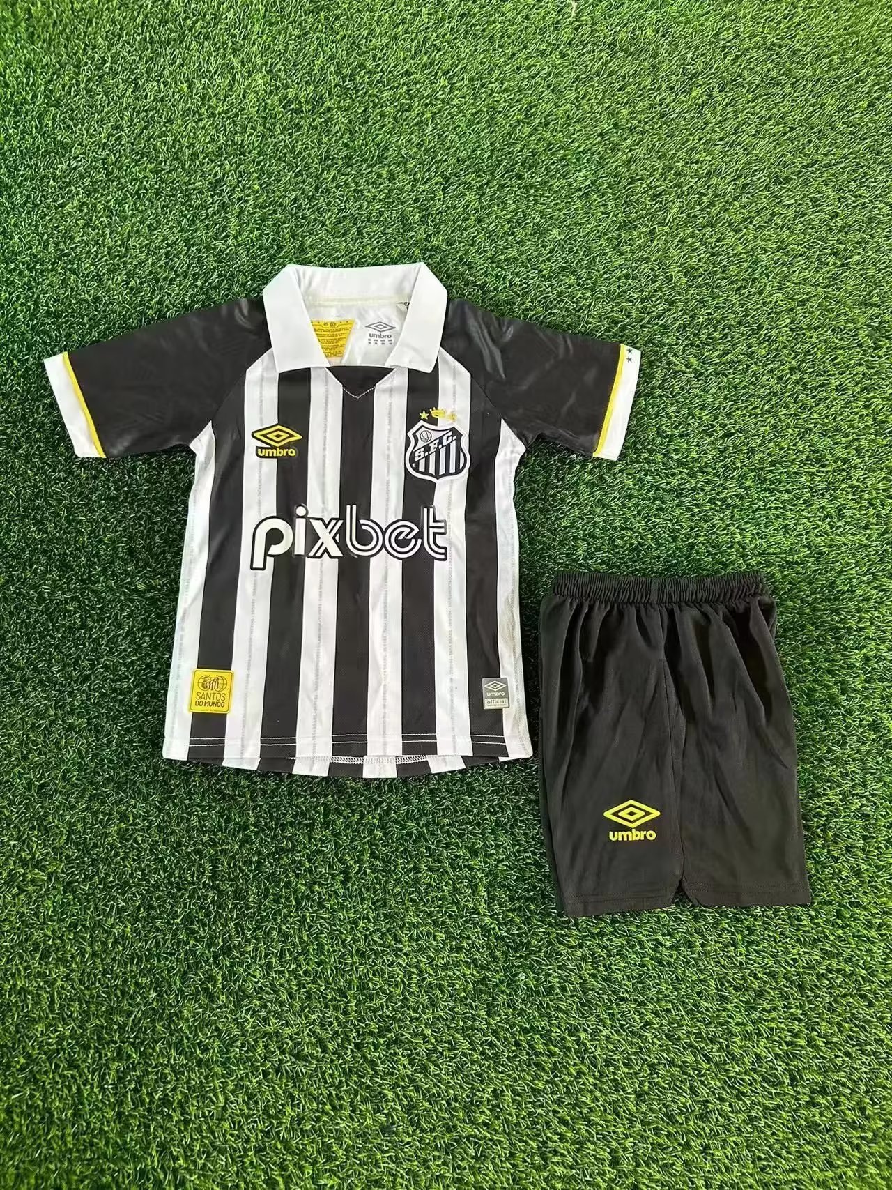 23-24 Santos Away Kids Soccer Jerseys Yupoo