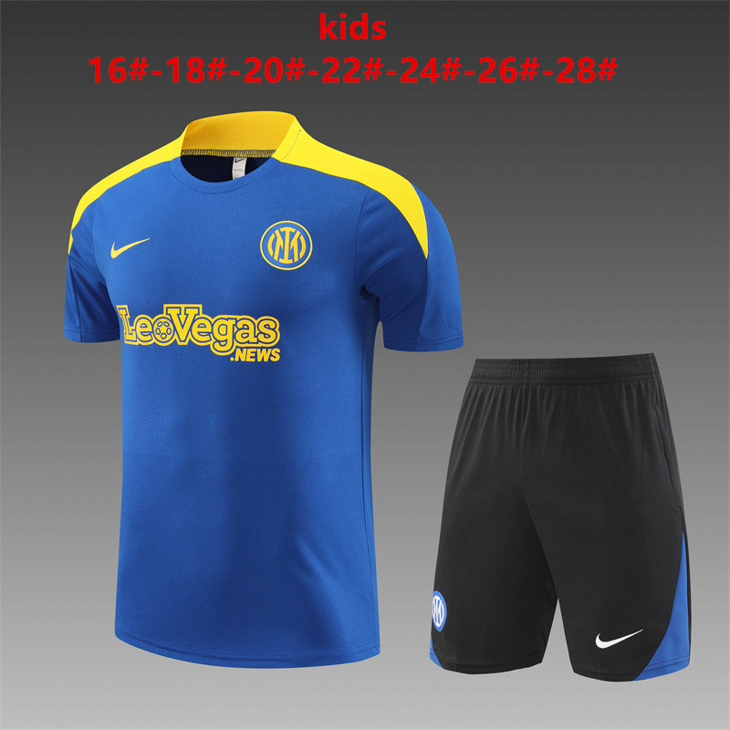 24-25 Inter Milan Kids Training Soccer Jerseys Yupoo