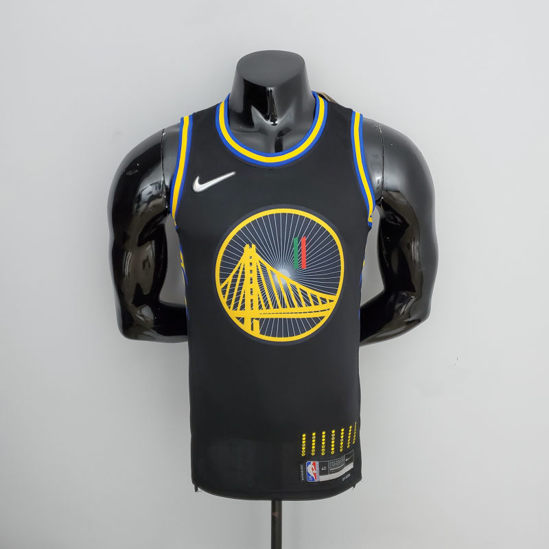 2022 75th Anniversary Golden State Warriors Thompson #11 Mexico Edition Black NBA Jersey S-XXLv