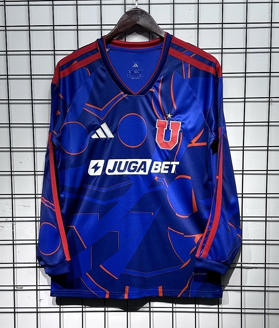26-27 Universidad de Chile Home Long Sleeve Cheap Soccer Jerseys Yupoo