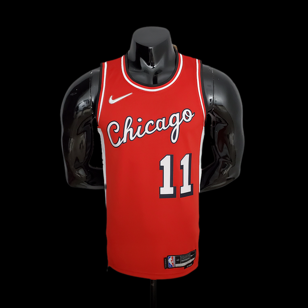 75th Anniversary 2022 Season Chicago Bulls DeROZAN#11 City Edition Red NBA Jersey S-XXL