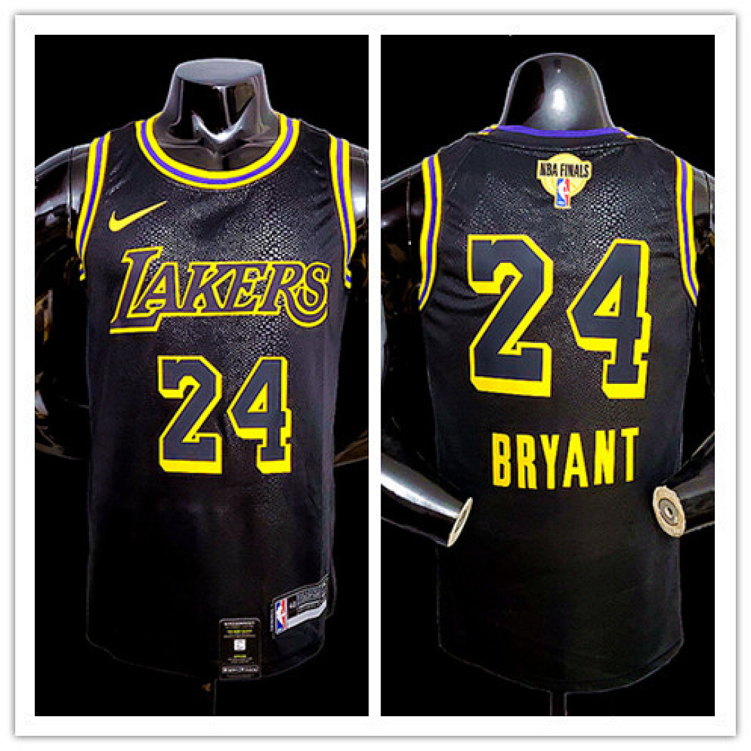 New Bryant #24 Lakers black NBA jersey SizeXS-XXL Nike connect recognition