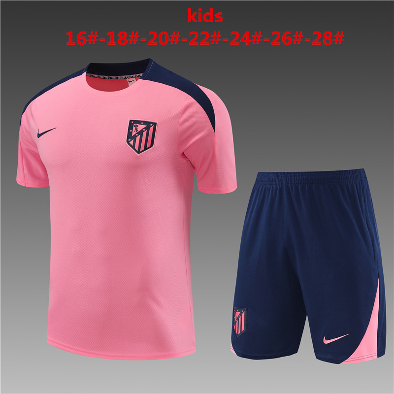 24-25 Atletico Madrid Kids Training Soccer Jerseys Yupoo
