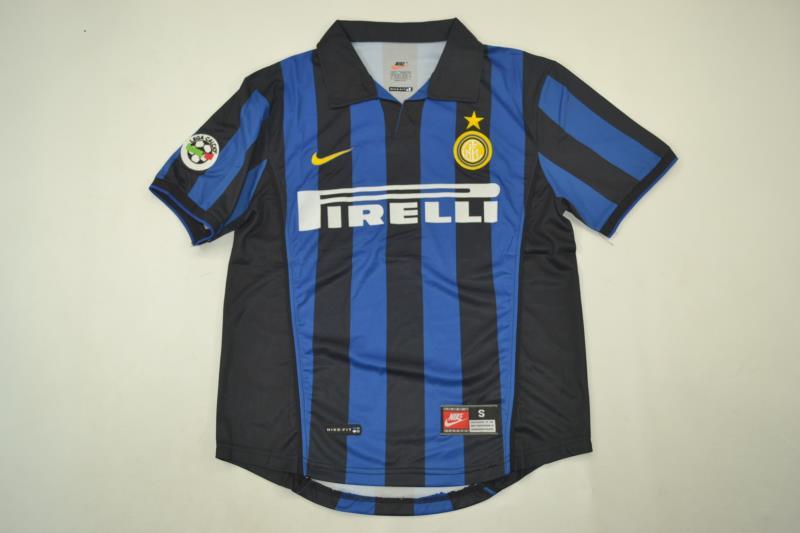 In-ter Mi-lan home blue 98-99 season