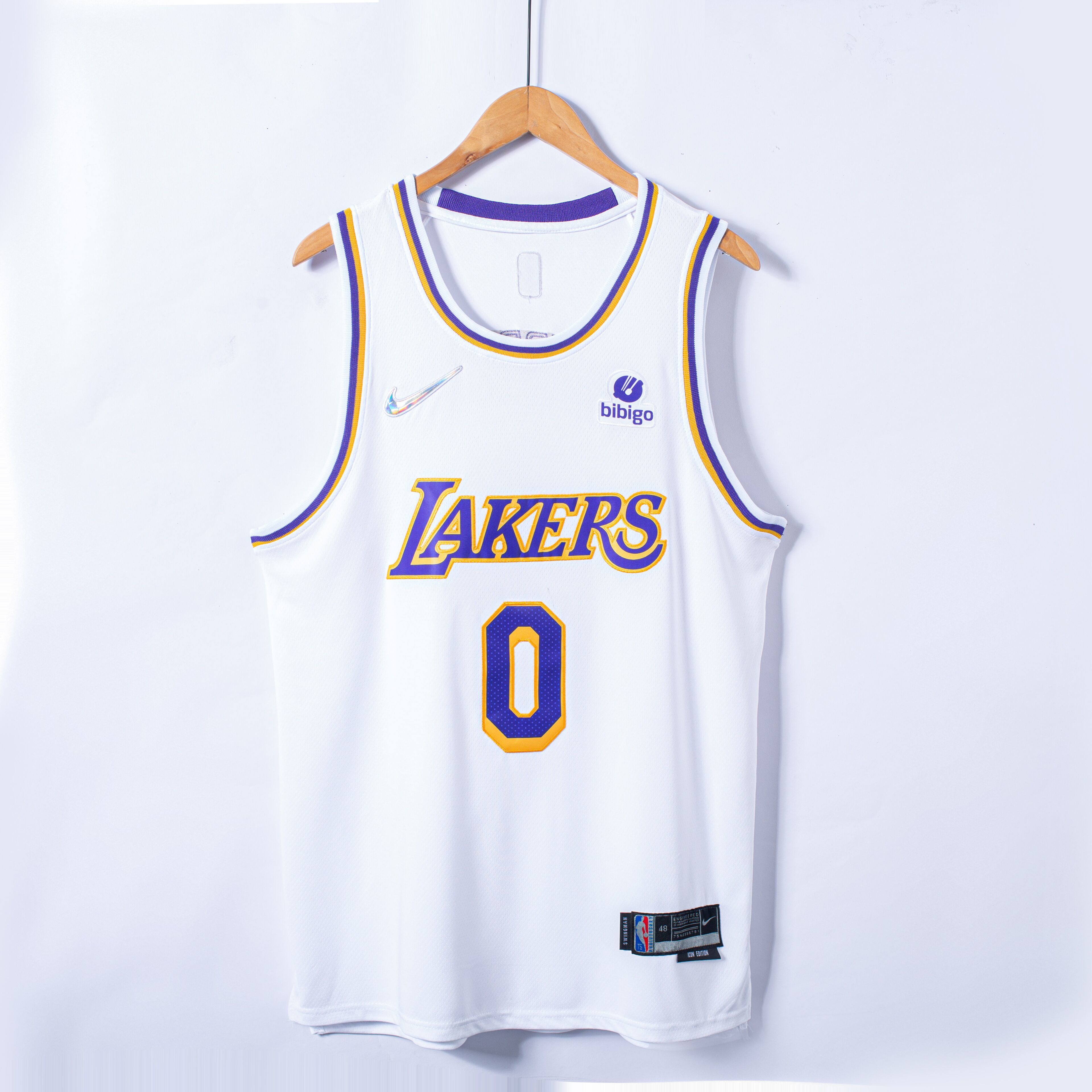 2022 Lakers #0 75th Anniversary Embroidery