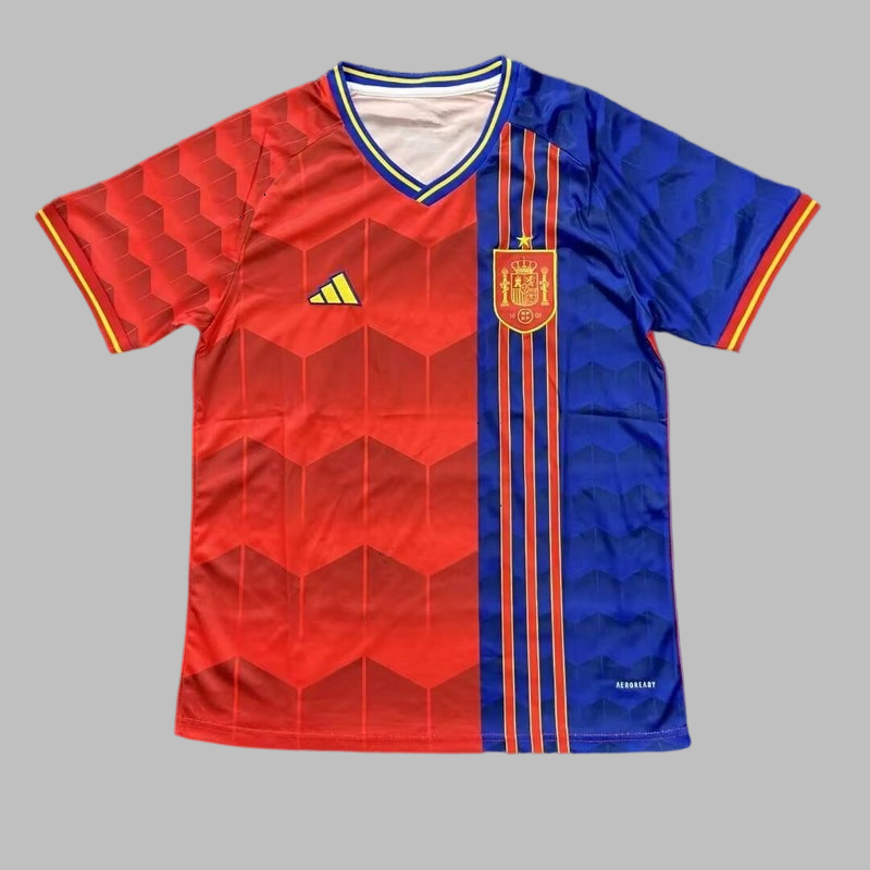 25-26 Spain Home Cheap Soccer Jerseys Yupo