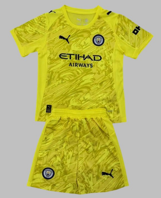 25-26 Manchester City Goalkeeper Kids Cheap Soccer Jerseys Yupoo