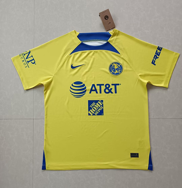 23-24 Club America Yellow Training Soccer Jerseys Yupoo