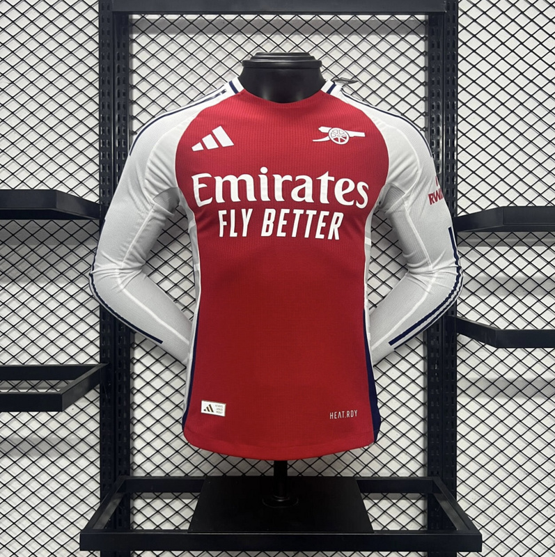 24-25 Arsenal Home Player Version Long Sleeve Soccer Jerseys Yupoo