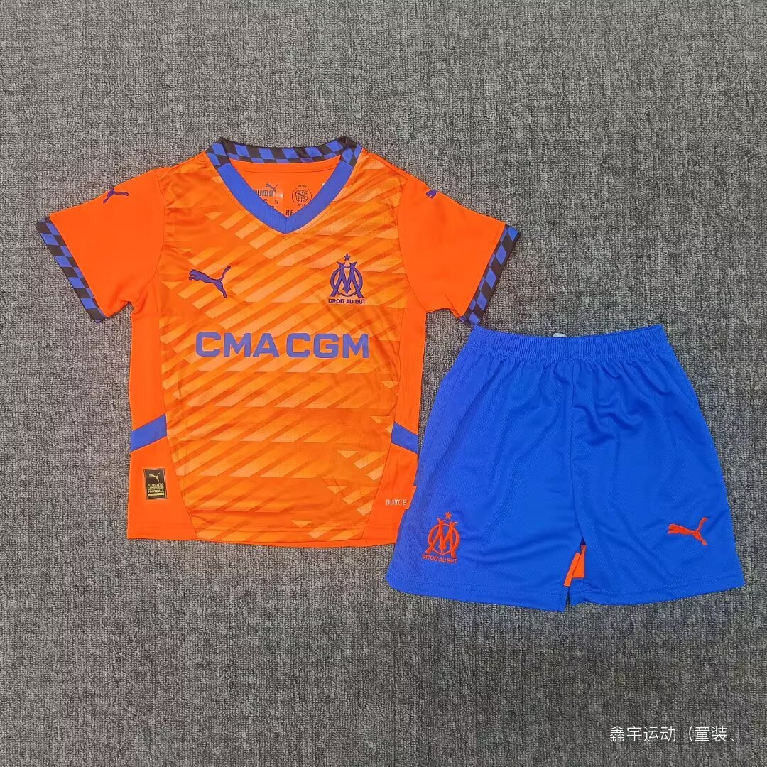 24-25 Marseille Third Kids Soccer Jerseys Yupoo