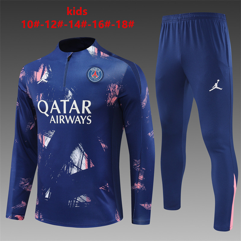 24-25 Paris Kids Long Sleeve Training Suit Yupoo