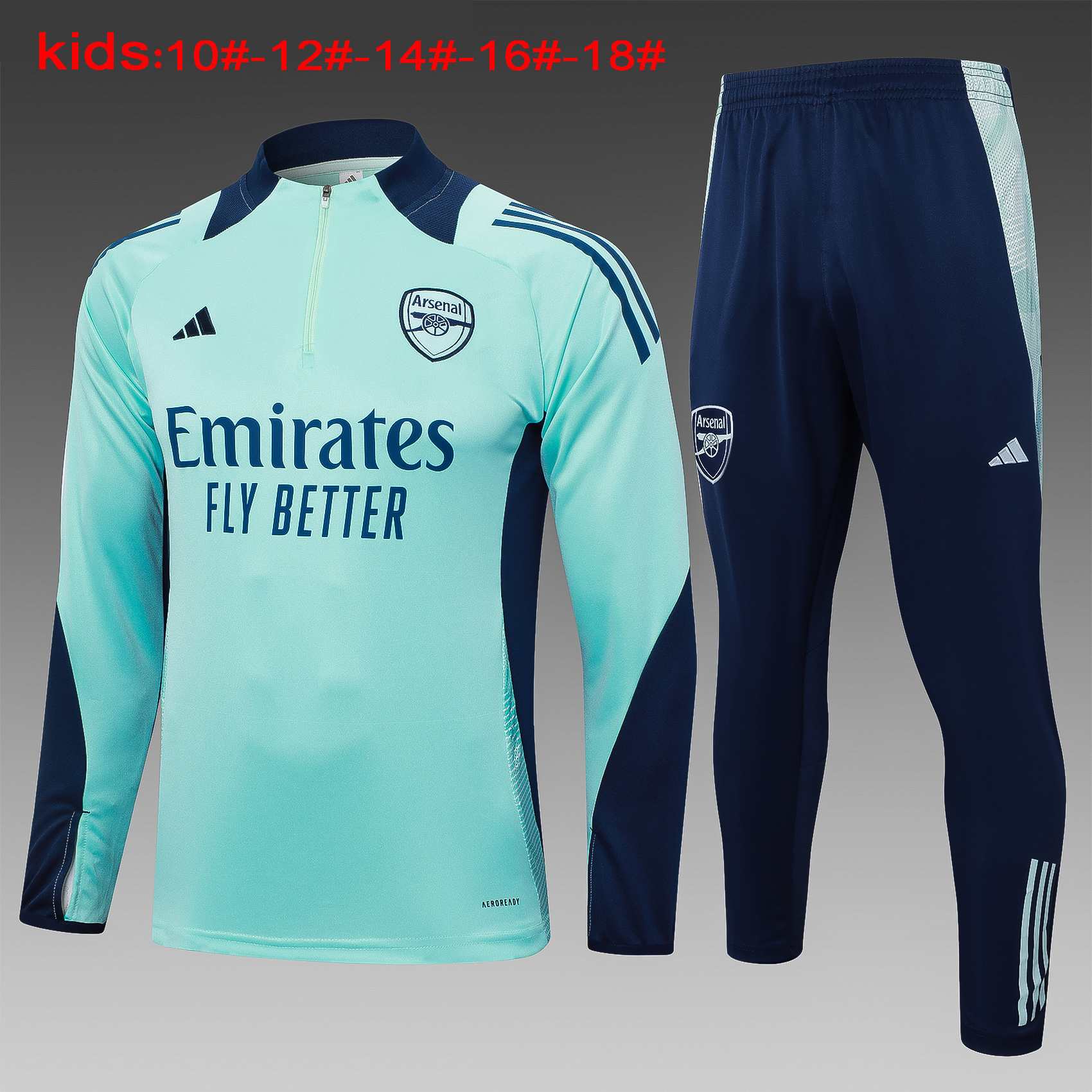 24-25 Arsenal Kids Long Sleeve Training Suit Yupoo