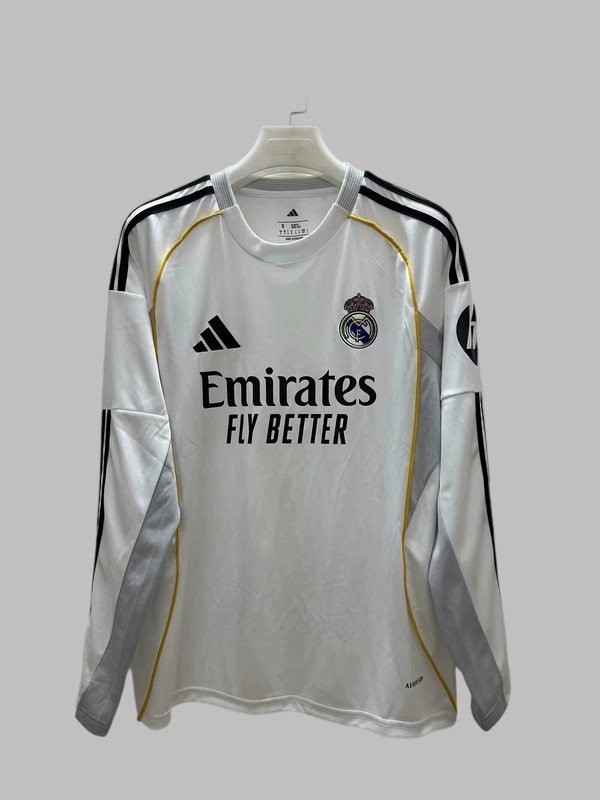 Real Madrid Home Long Sleeve Cheap Soccer Jerseys Yupoo