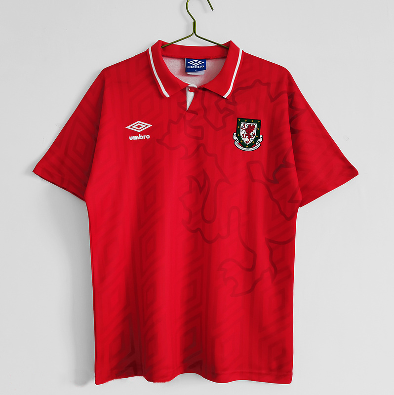 92-94 Wales Home Retro Soccer Jerseys Yupoo