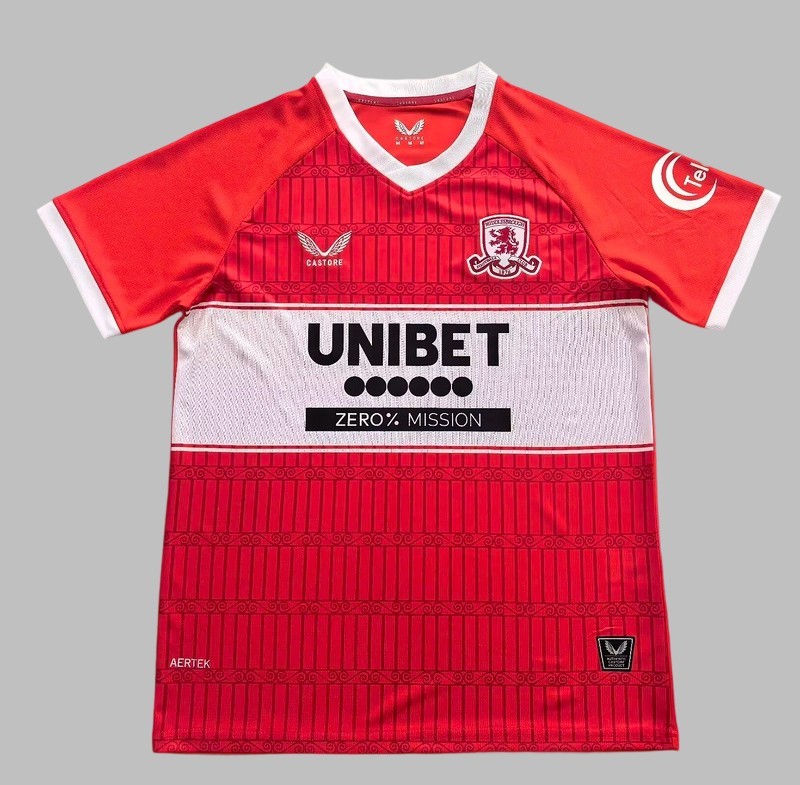 25-26 Middlesbrough Home Cheap Soccer Jerseys Yupoo