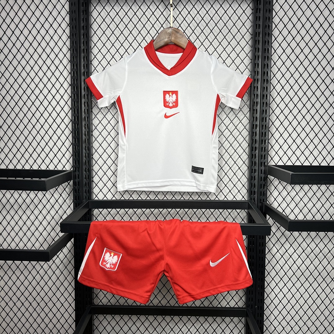 Poland 2024/25 Euro Home Kids Kit