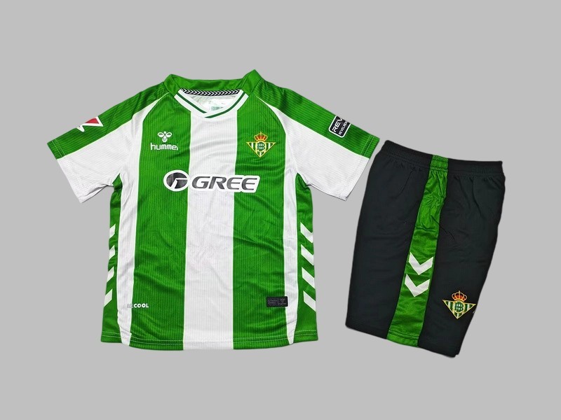 25-26 Real Betis Home Kids Cheap Soccer Jerseys Yupoo