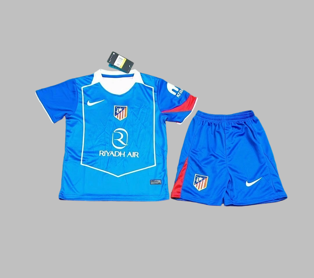 25-26 Atletico Madrid Third Kids Cheap Soccer Jerseys Yupoo